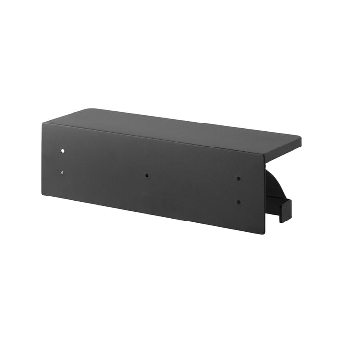 Yamazaki Tower Toiletrolhouder dubbel wandmontage - Zwart