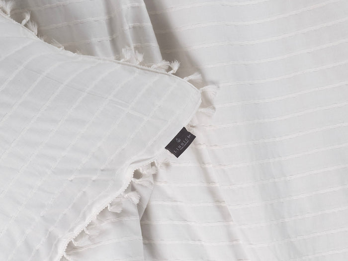 LINNICK Dekbedovertrek Katoen Renforcé Estina - white