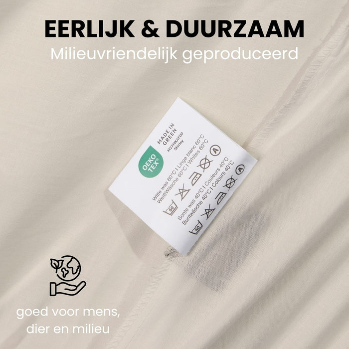 Superieur - Dekbedovertrek - Bruin; Creme - Eenpersoons