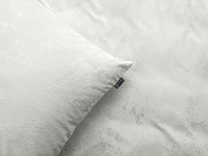 Eleganzzz Dekbedovertrek 3D Embossed Velvet Wave - off white
