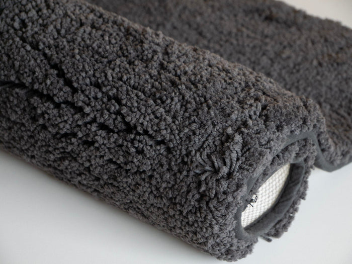 Atlas Badmat Caviar | 80 x 160 cm | Grijs | Polyester