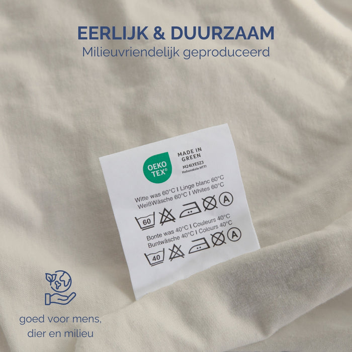 Harris&Darwin - Hoeslaken -  Jersey - Crème - 200x220cm