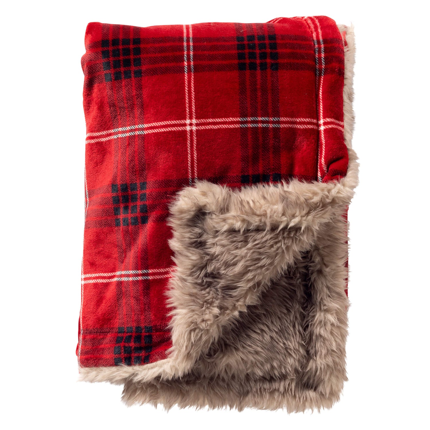 Plaid CHRISTMAS - 140x180 cm Biking Red