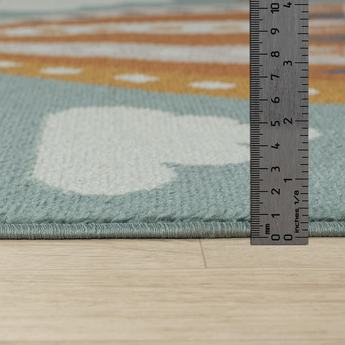 by fonQ Balloon Vloerkleed 80 x 150 cm - Blauwgrijs