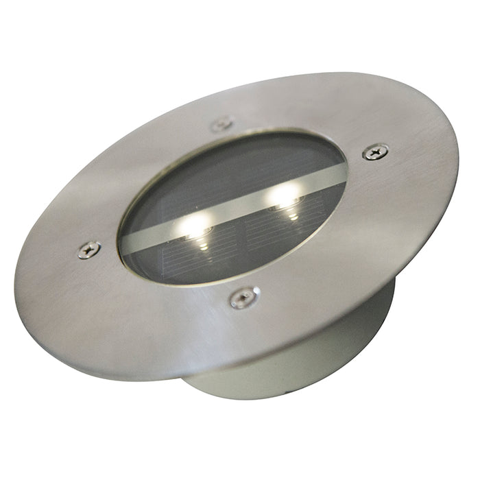 QAZQA Set van 5 moderne grondspots staal IP44 solar - Tiny