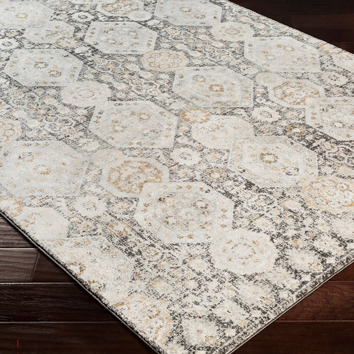 by fonQ Faded Vloerkleed 200 x 275 cm - Zwart