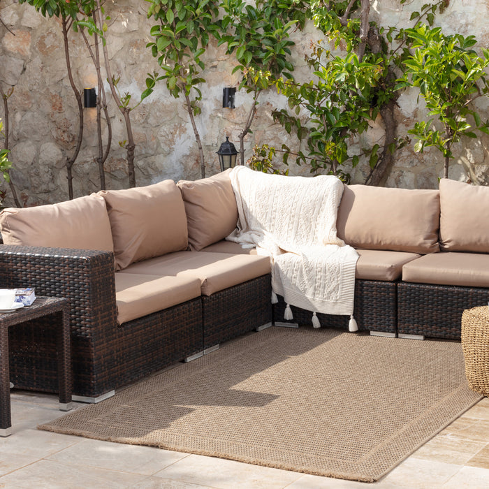 by fonQ Tundra Vloerkleed 120 x 170 cm - Donkerbeige