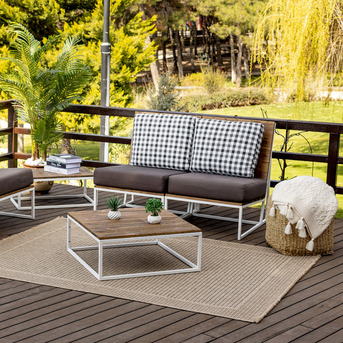 by fonQ Tundra Vloerkleed 160 x 213 cm - Donkerbeige