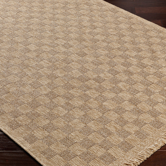 by fonQ Block Vloerkleed Loper 80 x 220 cm - Lichtbeige