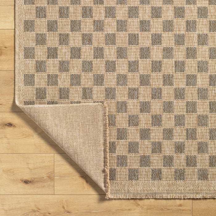by fonQ Block Vloerkleed Loper 80 x 220 cm - Donkerbeige
