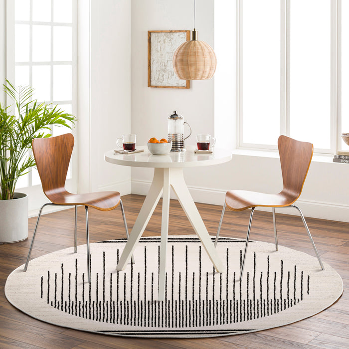 by fonQ Weeve Vloerkleed Ø 160 cm - Ivoor