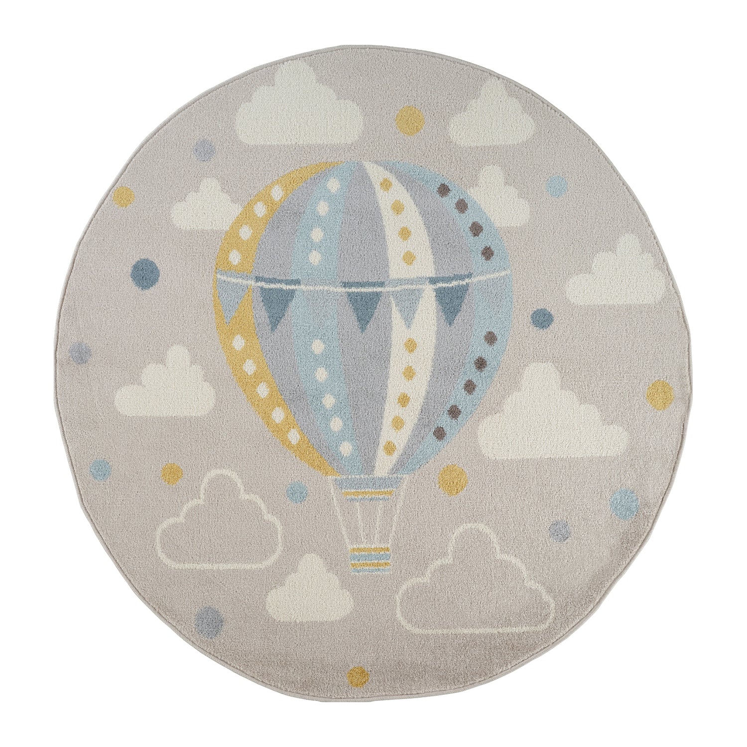 by fonQ Balloon Vloerkleed Ø 160 cm - Lichtgrijs