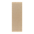 by fonQ Block Vloerkleed Loper 80 x 220 cm - Donkerbeige