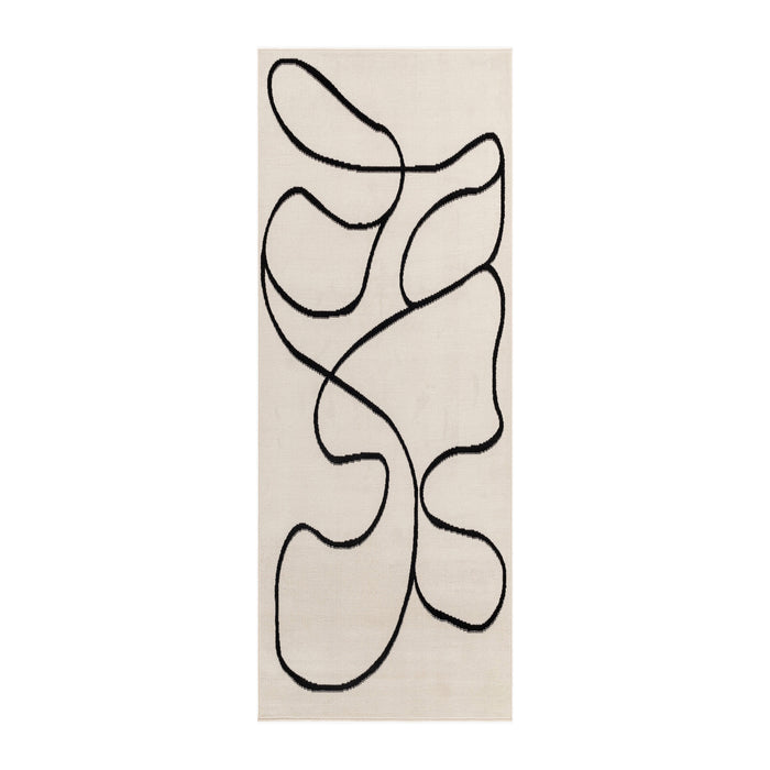 by fonQ Trace Vloerkleed Loper 80 x 150 cm - Off-White