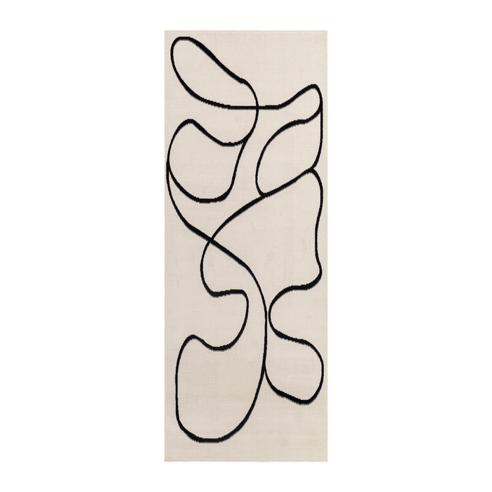 by fonQ Trace Vloerkleed Loper 80 x 220 cm - Off-White