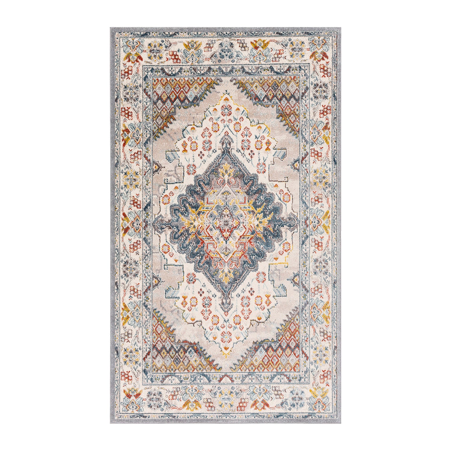 by fonQ Taru Vloerkleed 80 x 150 cm - Blauwgrijs