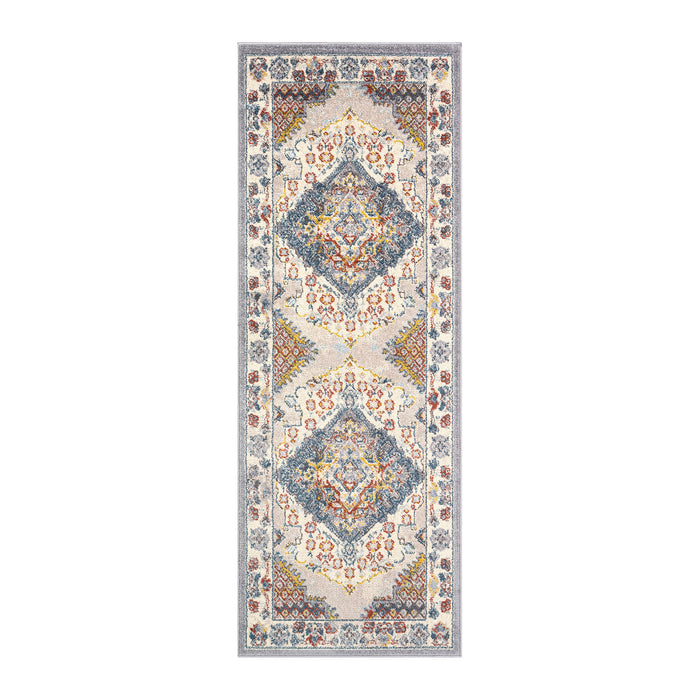 by fonQ Taru Runner Vloerkleed 80 x 220 cm - Blauwgrijs