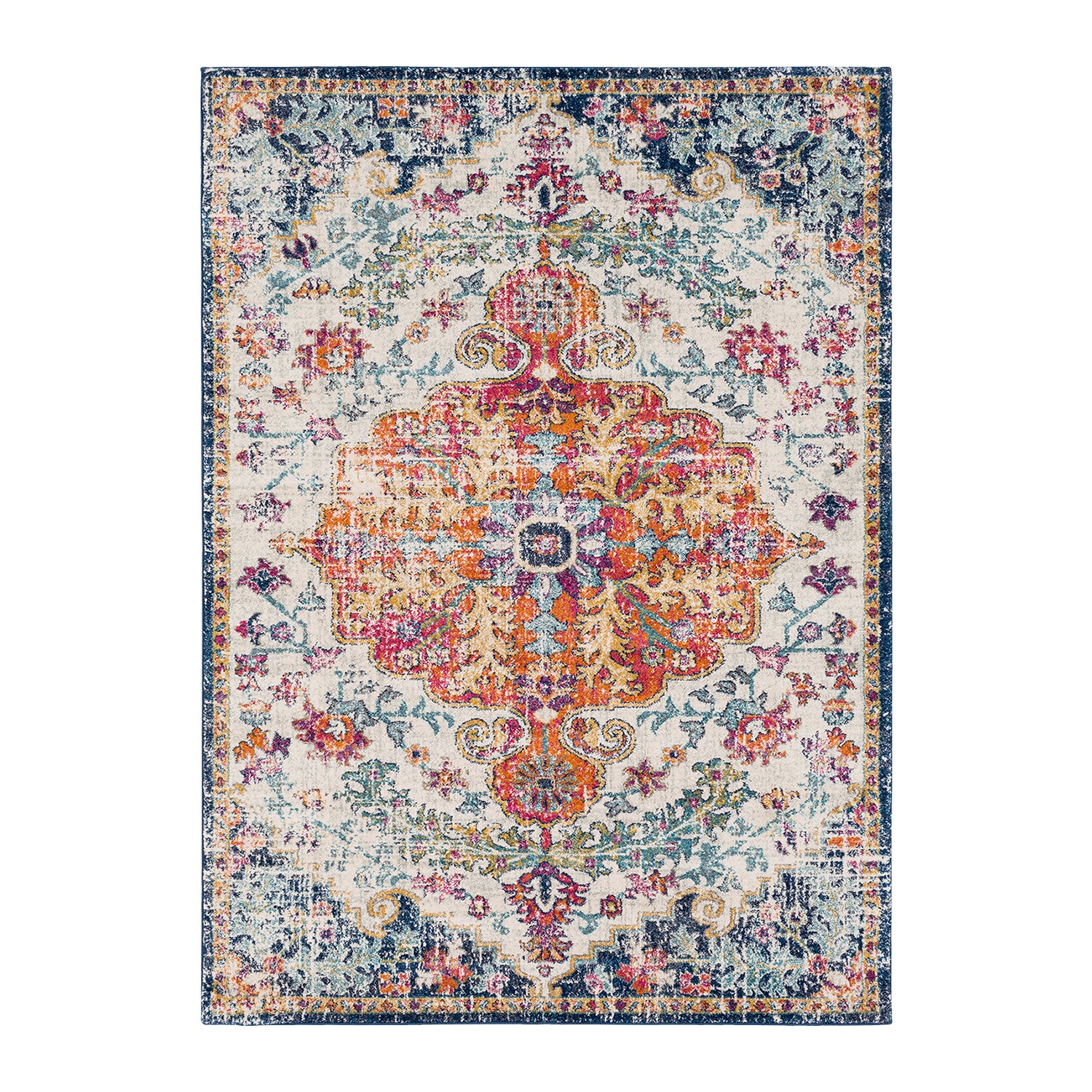 by fonQ Ravari Vloerkleed 200 x 275 cm - Turquoise