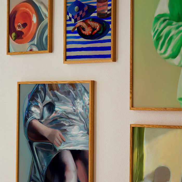 Paper Collective Shrimp & Stripes Poster - 30 x 40 cm