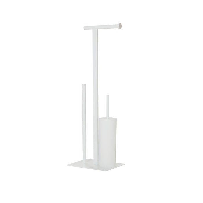 Sealskin Square Toiletbutler - Toiletrolhouder - Toiletborstel met Houder - Reserverolhouder - Vrijstaand - Wit