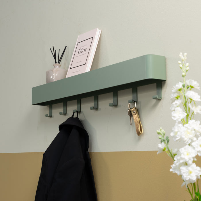 Spinder Design Dax Play 7 Wandkapstok H 12 cm - Dusty Green