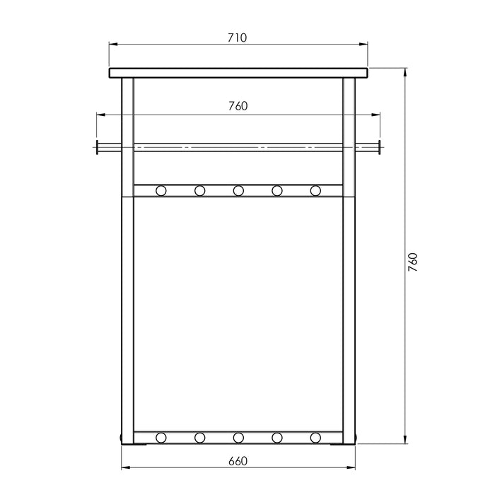 Spinder Design Rizzoli Wandkapstok - Silky Taupe