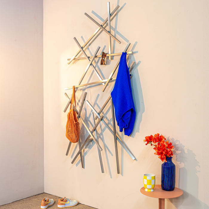 Spinder Design Matches Wandkapstok L - RVS