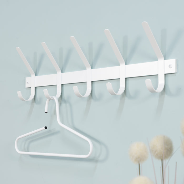 Spinder Design Dexter 5 Wandkapstok - Wit