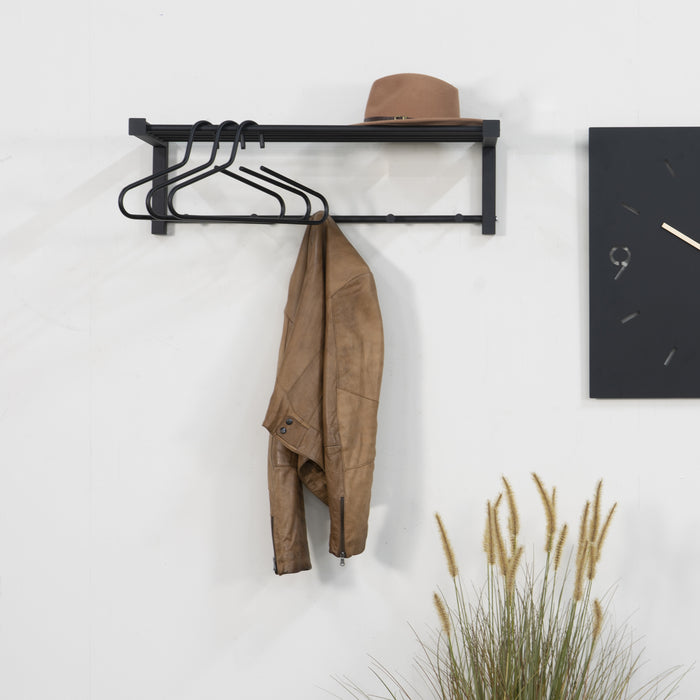 Spinder Design Bergum Wandkapstok - Zwart