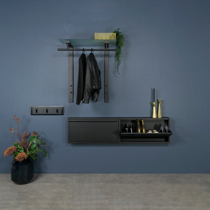 Spinder Design Dutch Wandkapstok - Zwart