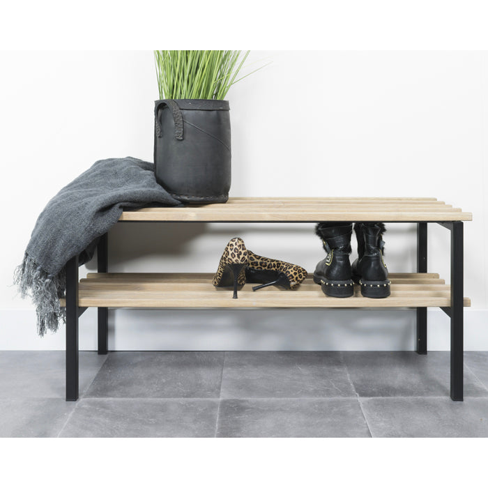Spinder Design Rizzoli Schoenenrek - Zwart / Eiken