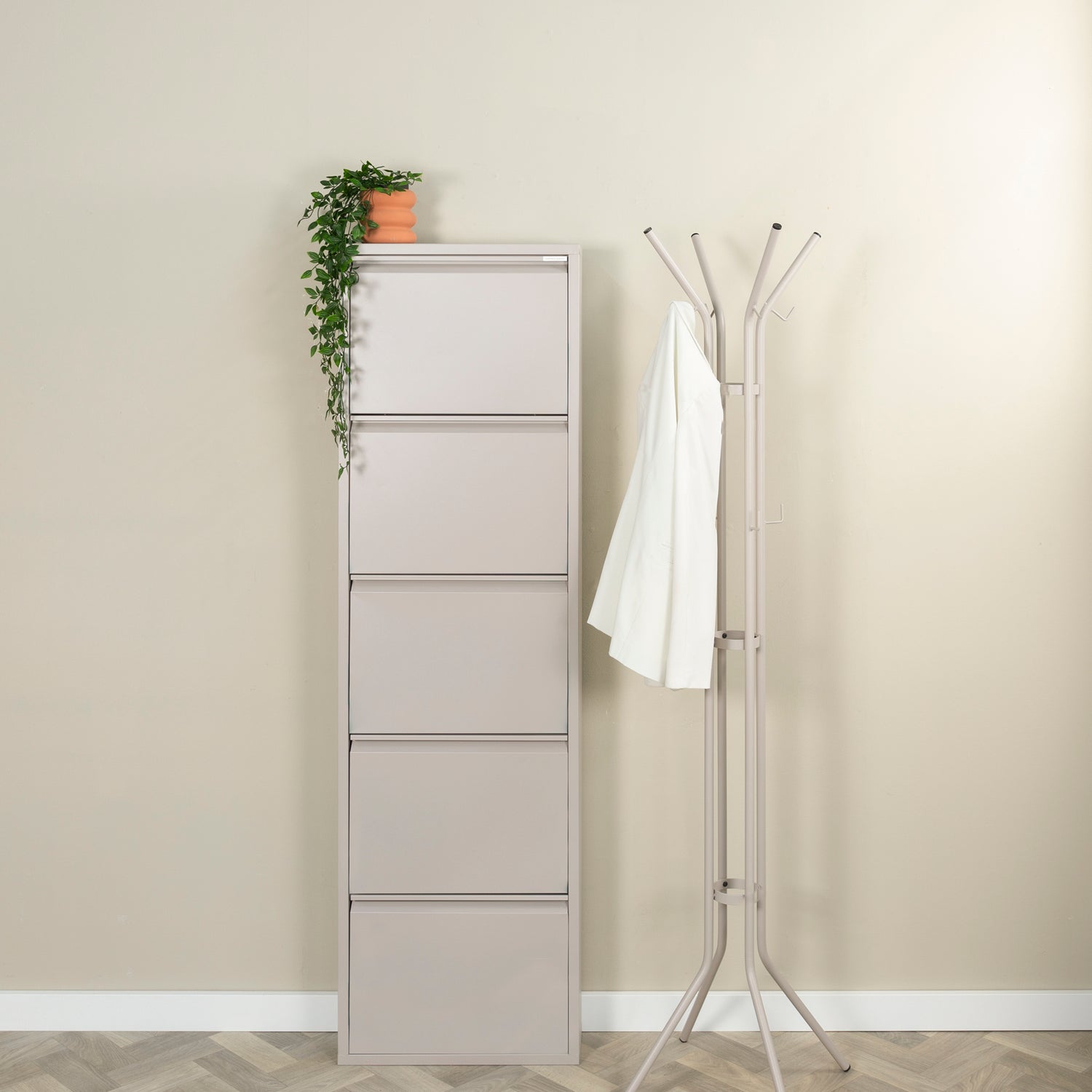 Spinder Design Billy 5 Schoenenkast - Silky Taupe