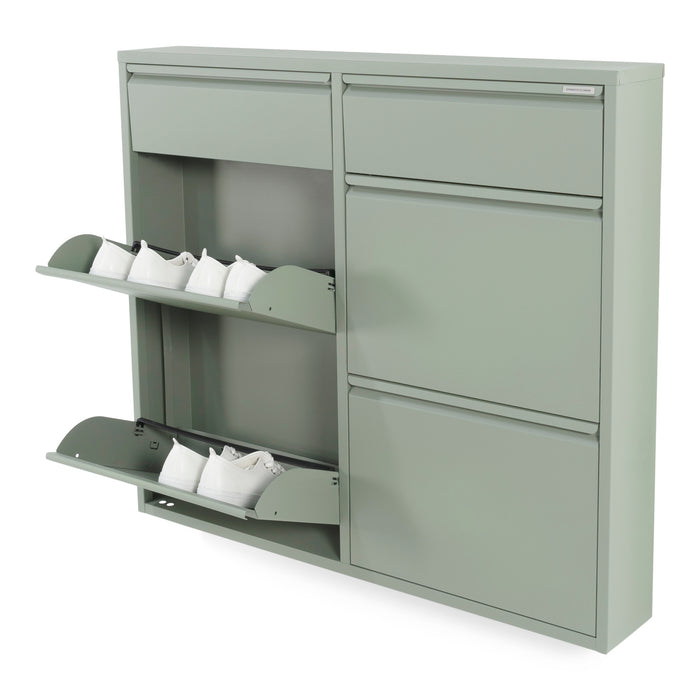 Spinder Design Billy 6 Schoenenkast - Dusty Green