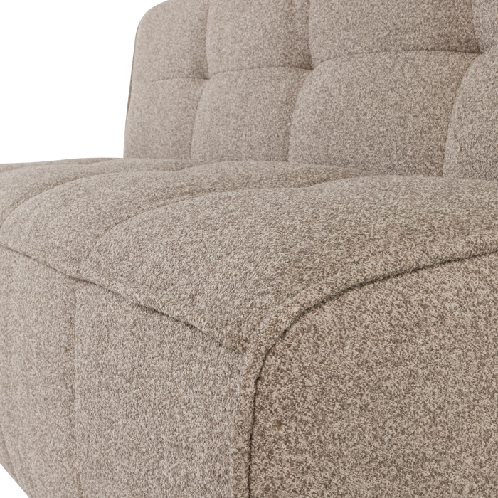 vtwonen Cluster Eetbankje Met Rugleuning  - Bouclé - Khaki Bruin