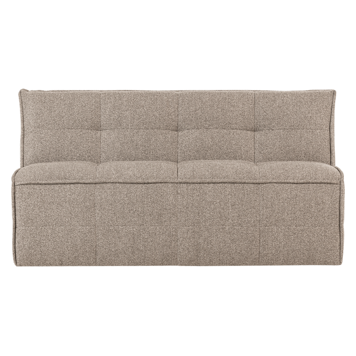 vtwonen Cluster Eetbankje Met Rugleuning  - Bouclé - Khaki Bruin