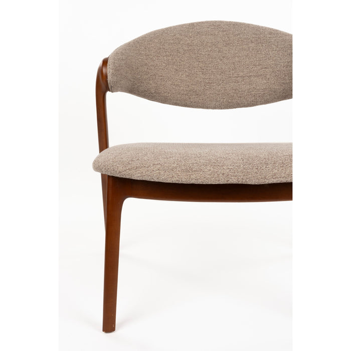 Dutchbone Babington Fauteuil Walnoot kleur - Bruin
