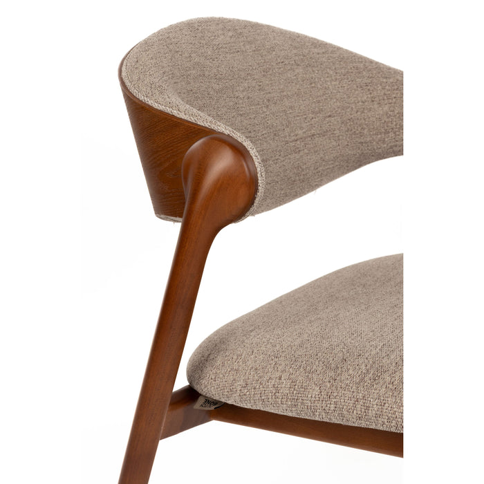 Dutchbone Babington Fauteuil Walnoot kleur - Bruin