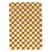 Boho&me Checkerboard vloerkleed - Check ivoor|goud - 160x230 cm