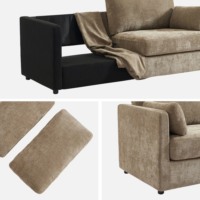 sweeek - Tweepersoons bank afneembare stoffen hoes