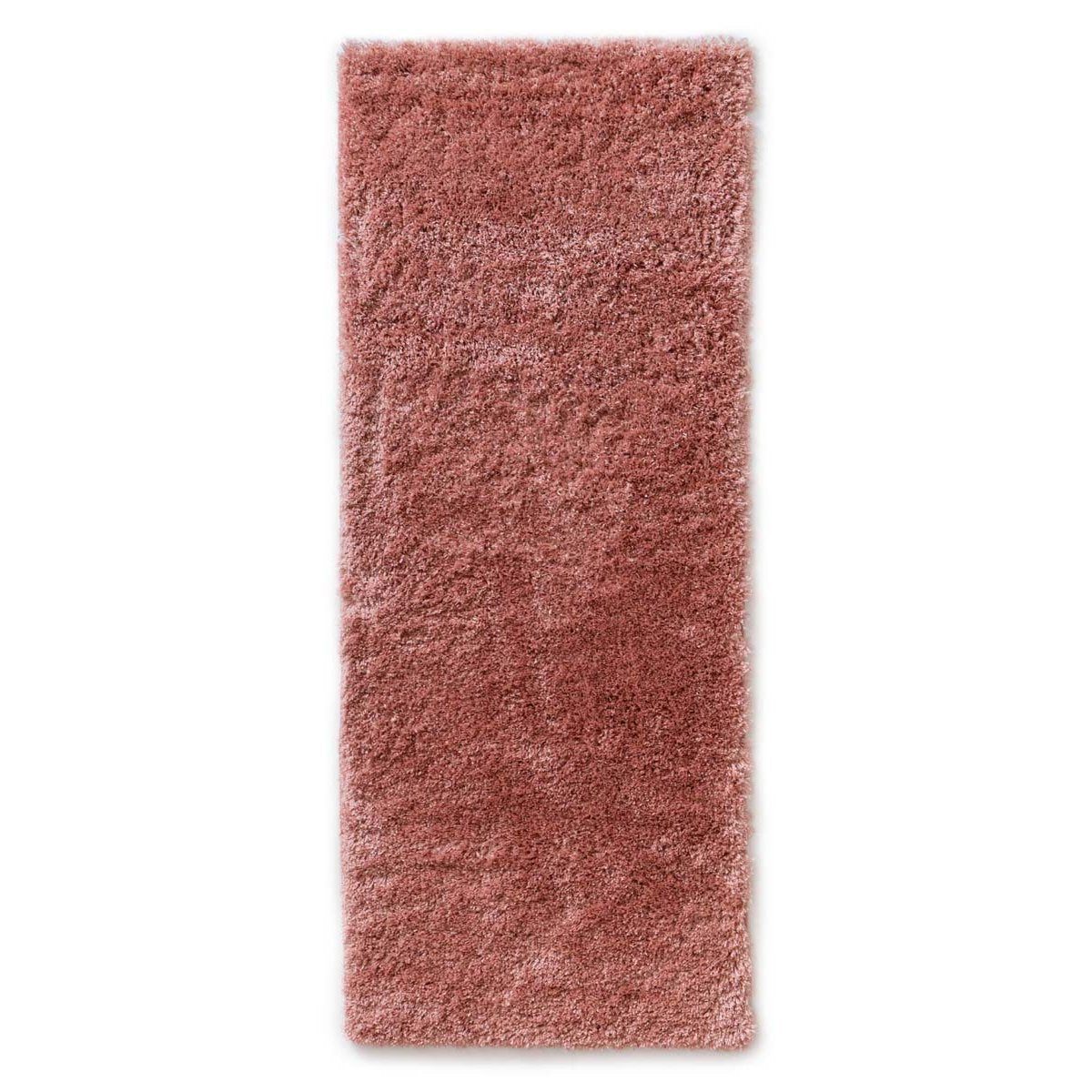 Tapeso Hoogpolige loper - Cozy Shaggy roze - 80x300 cm