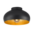 EGLO Mogano Mini Plafondlamp - E27 - Ø28 cm - Zwart|Bladgoud