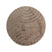 Tapeso Fluffy vloerkleed rond - Carvy taupe - 80 cm