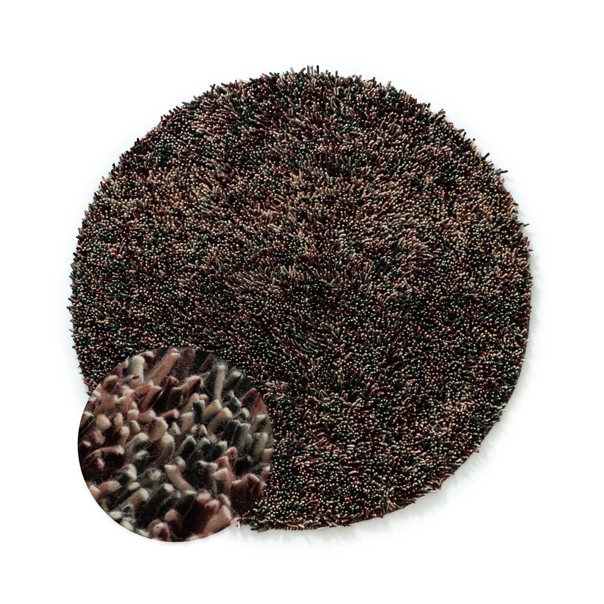 Nordic Weavers Rond wollen vloerkleed - Aurelia paars - 200 cm