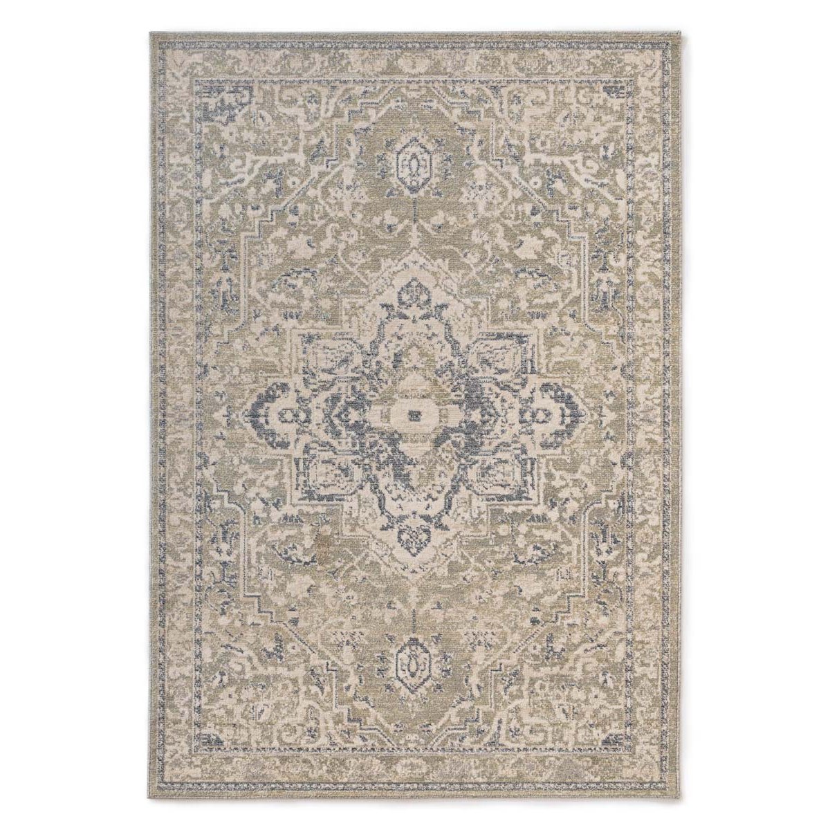 Tapeso Vintage vloerkleed - Classic Marjorie groen - 200x300 cm