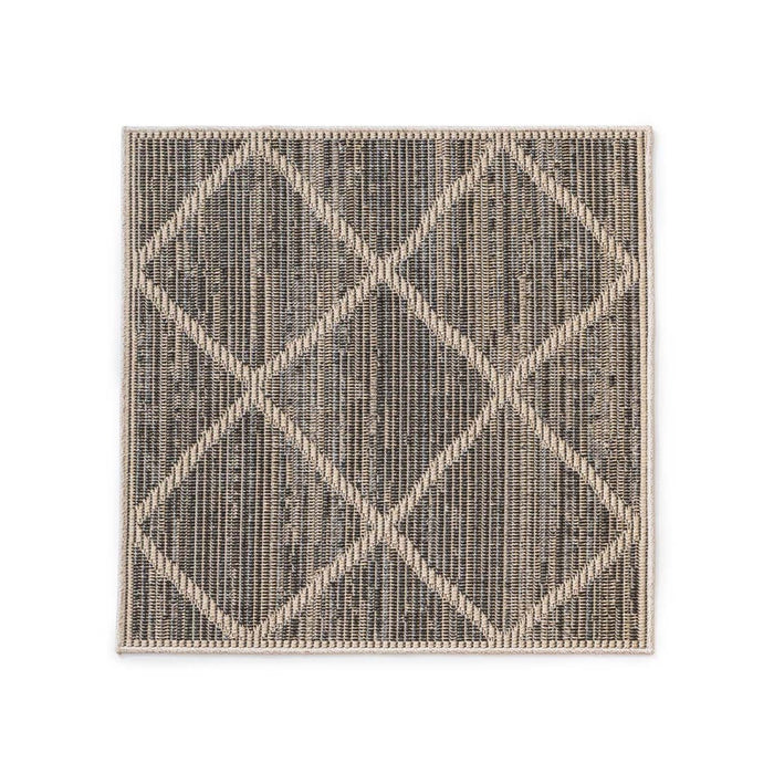 Boho&me Vierkant jute buitenkleed - Sunny naturel - 200x200 cm