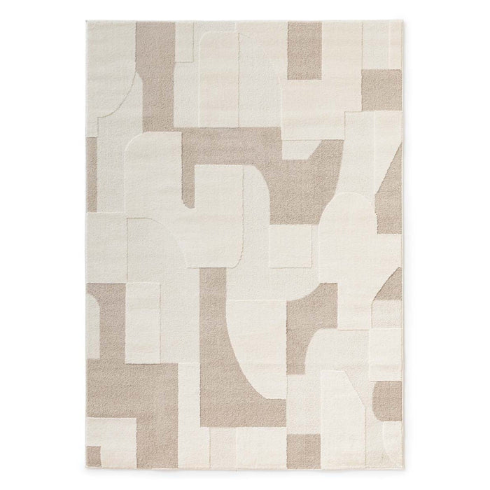 Nordic Weavers Japandi vloerkleed - Ridge Elv crème|beige - 80x150 cm