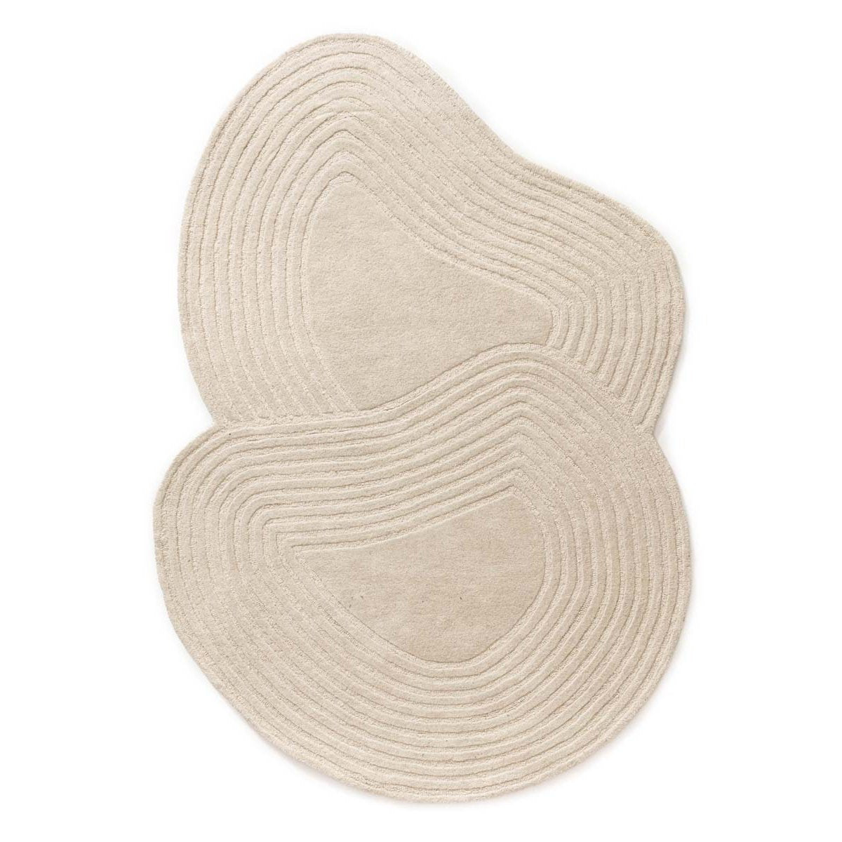 Nordic Weavers Organisch design vloerkleed - Balans Flow ivoor -