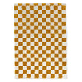 Boho&me Checkerboard vloerkleed - Check ivoor|goud - 200x300 cm