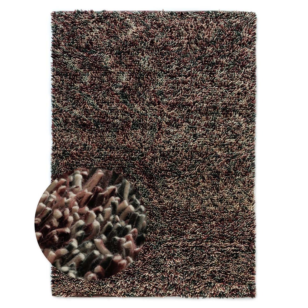 Nordic Weavers Hoogpolig vloerkleed wol - Aurelia paars - 300x400 cm