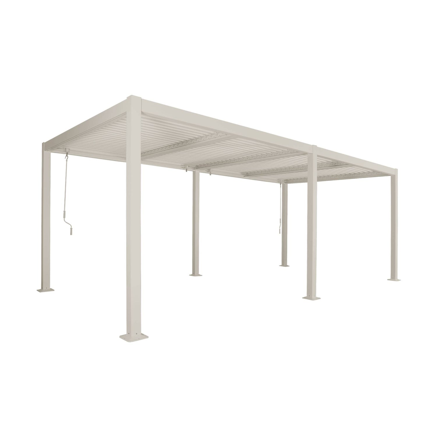 sweeek - Pergola met lamellendak, staal en alminium, verstelbare